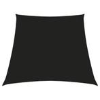 vidaXL Zonnezeil trapezium 2/4x3 m oxford stof zwart, Tuin en Terras, Verzenden, Nieuw