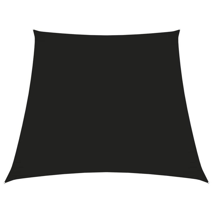 vidaXL Zonnezeil trapezium 2/4x3 m oxford stof zwart, Tuin en Terras, Zonneschermen, Nieuw, Verzenden