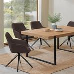 Eetkamerstoel / Draaistoel / Kuipstoel Clyde - Bruin - Metal, Verzenden, Nieuw