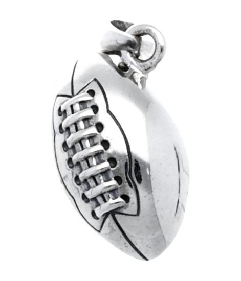 Zilveren Rugby bal kettinghanger, Sieraden, Tassen en Uiterlijk, Kettinghangers, Verzenden