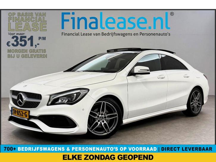 Mercedes-Benz CLA-Klasse 180 AMG Pano LED Cam Cruise NAP, Auto's, Mercedes-Benz, Lease, Automaat, Sedan, Benzine, Wit, Verzenden