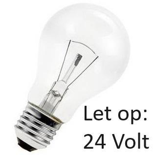 SL Gloeilamp Laagvolt E27 24V 40W Helder A60, Huis en Inrichting, Lampen | Plafondlampen, Nieuw, Ophalen of Verzenden