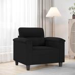 Zwarte Design Fauteuil - Microvezel - OP=OP! - Retourtje, Huis en Inrichting, Nieuw, 75 tot 100 cm, Ophalen of Verzenden, 75 tot 100 cm