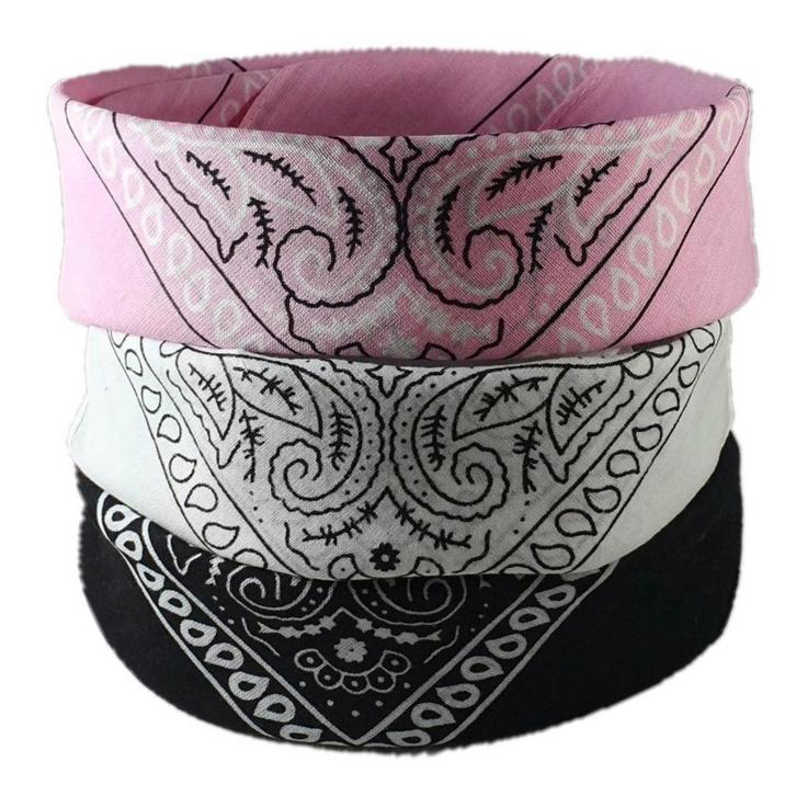 Fako Fashion - 3-Pack Paisley Bandana - Boeren Zakdoek -, Kleding | Heren, Mutsen, Sjaals en Handschoenen, Verzenden