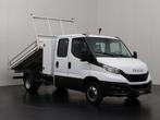 Iveco Daily 35C14 Dubbele Cabine Kipper | Materiaalkist, Auto's, Bestelauto's, Stof, Gebruikt, Iveco, Wit