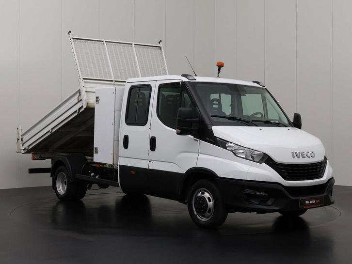 Iveco Daily 35C14 Dubbele Cabine Kipper | Materiaalkist, Auto's, Bestelauto's, Lease, Overige kleuren, Handgeschakeld, Financial lease