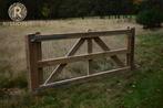 Landelijke Eiken houten Poorten - Op Maat Gemaakt, Tuin en Terras, 200 cm of meer, Nieuw, Ophalen of Verzenden, Hout