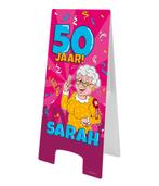 Warning Sign Sarah Cartoon 58cm, Verzenden, Nieuw