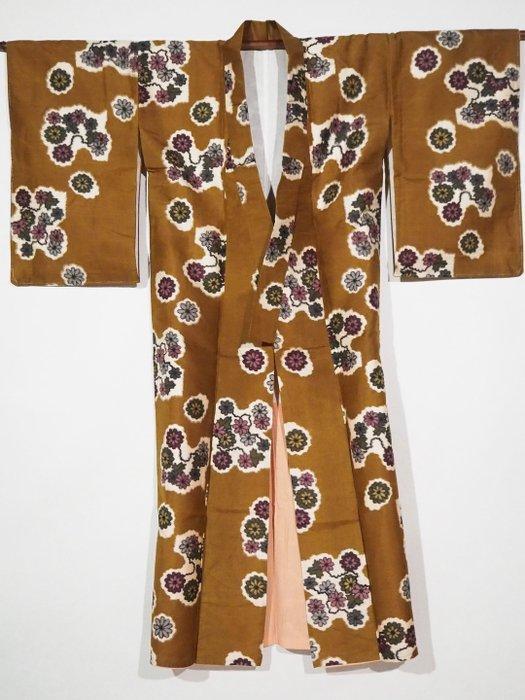 Meisen  antiek kimono Japanese kasuri () ikat. - Zijde -, Antiek en Kunst, Antiek | Overige Antiek