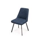 Eetkamerstoel Medemblik - eetkamerstoelen - Blauw, Huis en Inrichting, Stoelen, Nieuw, Blauw, Stof