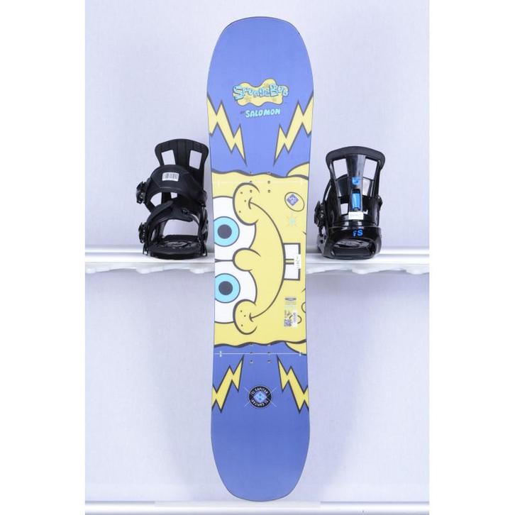 110 kinder snowboard SALOMON SPONGEBOB EL CAPITAN, FLAT, tru, Sport en Fitness, Snowboarden, Board, Gebruikt, Verzenden