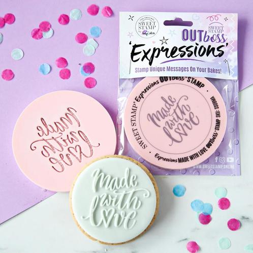 Sweet Stamp Outboss Made With Love, Hobby en Vrije tijd, Taarten en Cupcakes maken, Nieuw, Verzenden