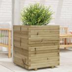 vidaXL Plantenbak 60x60x72 cm geïmpregneerd grenenhout, Tuin en Terras, Bloembakken en Plantenbakken, Verzenden, Nieuw, Hout