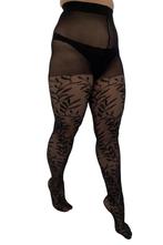 Leaf Pattern Sheer Curvy Tights Maat:, Verzenden, Nieuw, Overige kleuren