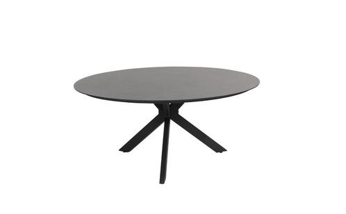 4 Seasons Outdoor Locarno tafel met HPL blad slate antraciet, Tuin en Terras, Tuinsets en Loungesets, Ophalen of Verzenden