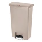 Rubbermaid Slim Jim Front Step pedaalemmer 50L beige, Verzenden, Nieuw