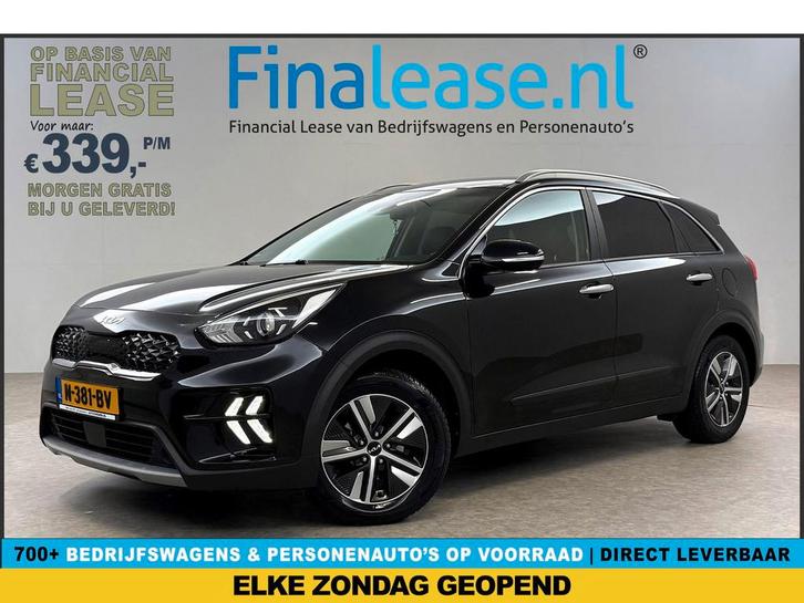 Kia Niro 1.6 GDi Hybrid 141PK DynamicLine Virtual LED Camera, Auto's, Kia, Lease, Automaat, SUV of Terreinwagen, Hybride Elektrisch/Benzine