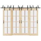 vidaXL Doos met onderdelen voor schuifdeur 305 cm staal, Doe-het-zelf en Verbouw, IJzerwaren en Bevestigingsmiddelen, Verzenden