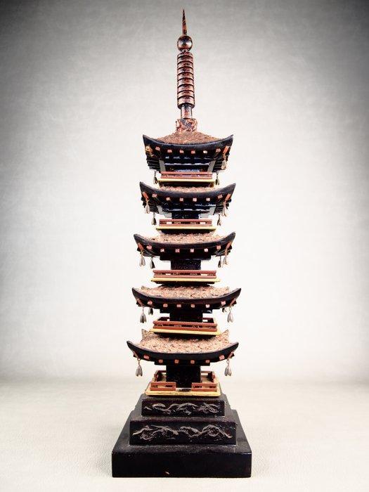 Hout, Lacquerware - Inach Shitsugei-d  - Heel mooie, Antiek en Kunst, Antiek | Overige Antiek
