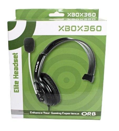 ORB Elite Headset Black X-Box 360, Telecommunicatie, Mobiele telefoons | Oordopjes, Verzenden