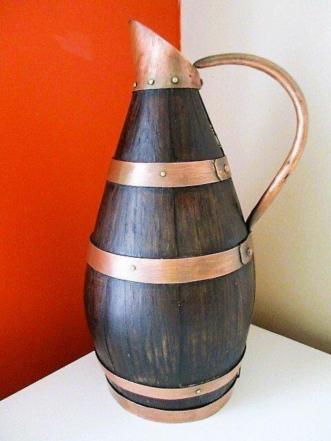 Met koper gekuipt / ciderkannen - Op de traditionele, Antiek en Kunst, Curiosa en Brocante