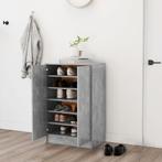 vidaXL Schoenenkast 60x35x92 cm bewerkt hout betongrijs, Verzenden, Nieuw