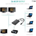 USB-C Adaptor i-Tec C31DUAL4KDP Thunderbolt 3, Ophalen of Verzenden, Zo goed als nieuw