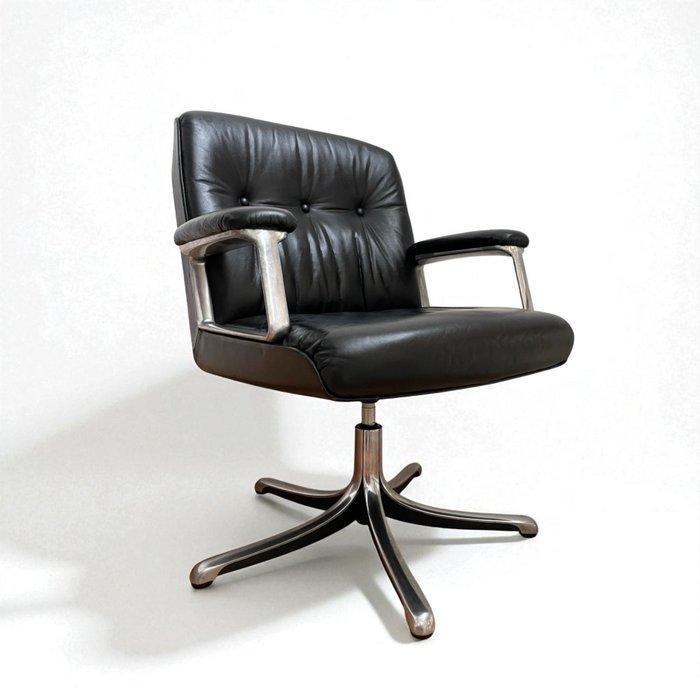 Tecno - Osvaldo Borsani - Bureaustoel - P126 - Aluminium, Antiek en Kunst, Antiek | Meubels | Stoelen en Banken