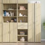 vidaXL buffetkast 50x42,5x185 cm bewerkt hout sonoma, Minder dan 50 cm, Verzenden, Nieuw, Minder dan 100 cm