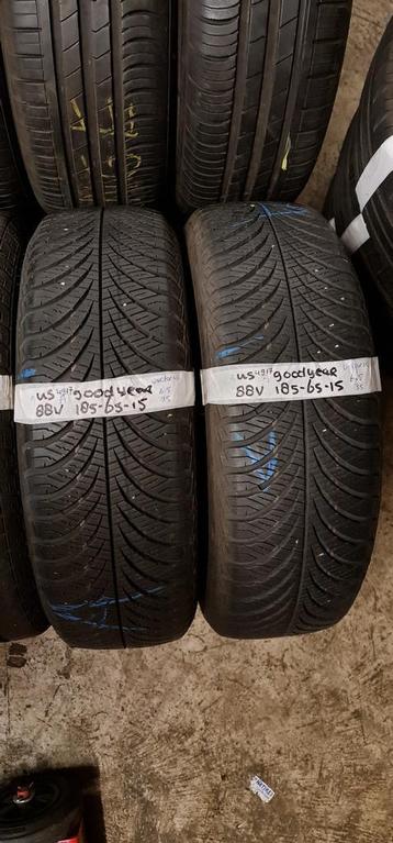 2x 185-65-15 Goodyear All Season 6.5mm €25 PerBand 185 65 15 beschikbaar voor biedingen