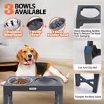 Voerbak Hond - Drinkbak Hond - 7,5-31 cm Hoog - Grijs - Nobl, Dieren en Toebehoren, Verzenden, Zo goed als nieuw