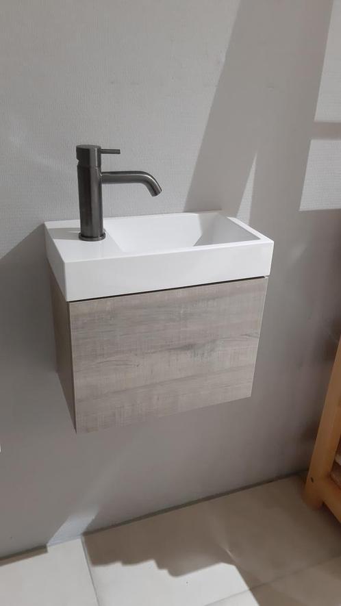 Finn fonteinmeubel oak grey, Huis en Inrichting, Badkamer | Badkamermeubels, 25 tot 50 cm, Wasbak of Wastafel, Nieuw, Minder dan 50 cm