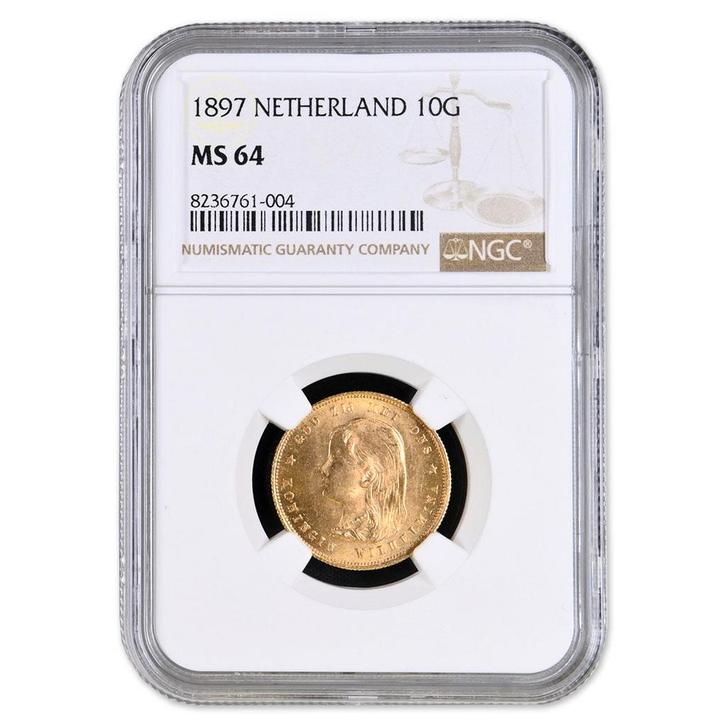 10 Gulden 1897 Wilhelmina, Postzegels en Munten, Munten | Nederland, Verzenden