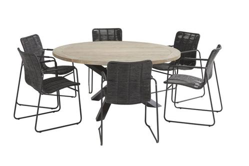 Taste by 4 Seasons Palma tuinset antraciet met Louvre tafel, Tuin en Terras, Tuinsets en Loungesets, Ophalen of Verzenden