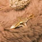 Gouden hanger van een kruis met corpus, Ophalen of Verzenden, Gebruikt, Goud, Overige merken