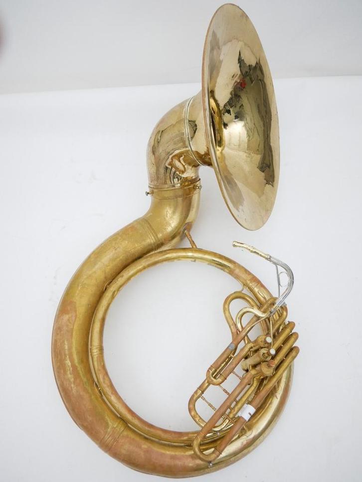 Sousafoon Conn 20K Short Action uit 1952 Lady face, Muziek en Instrumenten, Blaasinstrumenten | Tuba's, Bes-tuba, Gebruikt, Ophalen of Verzenden