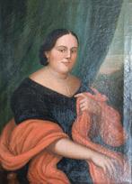 Italiaanse school (XIX) - Ritratto di Dama, Antiek en Kunst, Kunst | Schilderijen | Klassiek