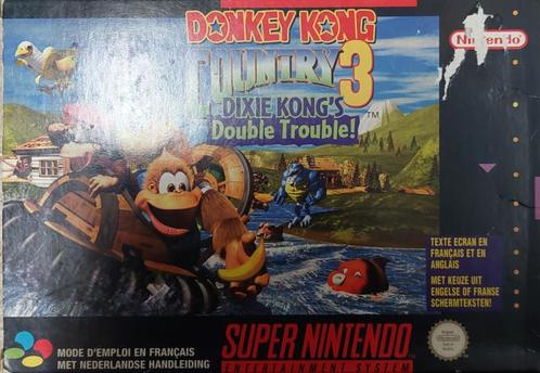Donkey Kong Country 3 (SNES tweedehands game), Spelcomputers en Games, Games | Nintendo NES, Zo goed als nieuw, Ophalen of Verzenden