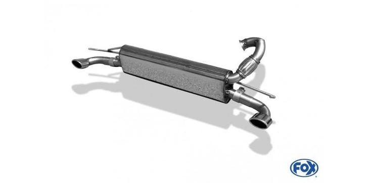 FOX Smart Forfour 453 einddemper cross exit rechts/links inc, Auto-onderdelen, Uitlaatsystemen, Nieuw, Verzenden