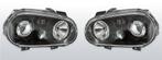 Koplampen Golf 4 | R32-Look | Xenon look lens | zwart