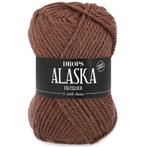 DROPS Alaska Uni Colour - 70 chocolade - Wol Garen, Hobby en Vrije tijd, Breien en Haken, Ophalen of Verzenden, Nieuw