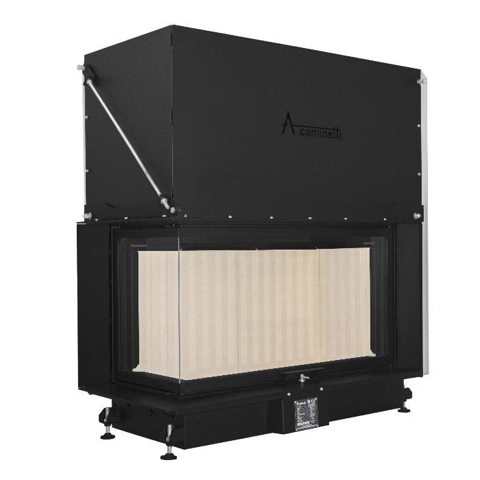 Inbouw Houtkachel Quattro 100 Max Links Glas, Huis en Inrichting, Kachels