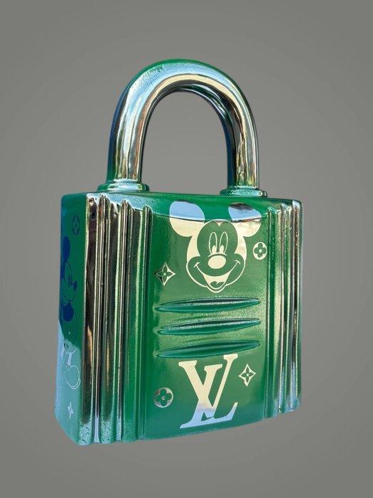 AmsterdamArts - Louis Vuitton X Mickey Mouse inspired - Lock, Antiek en Kunst, Kunst | Designobjecten