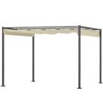 TRUUSK Pergola Ca. 3x3m Tuin Paviljoen, Terrasoverkapping Va, Verzenden, Nieuw