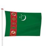 Turkmeense Vlag 40x60cm, Nieuw, Verzenden