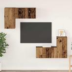 vidaXL Tv-meubelset met plank Wandgemonteerd met opslag met, Verzenden, Nieuw, 50 tot 100 cm, Minder dan 100 cm