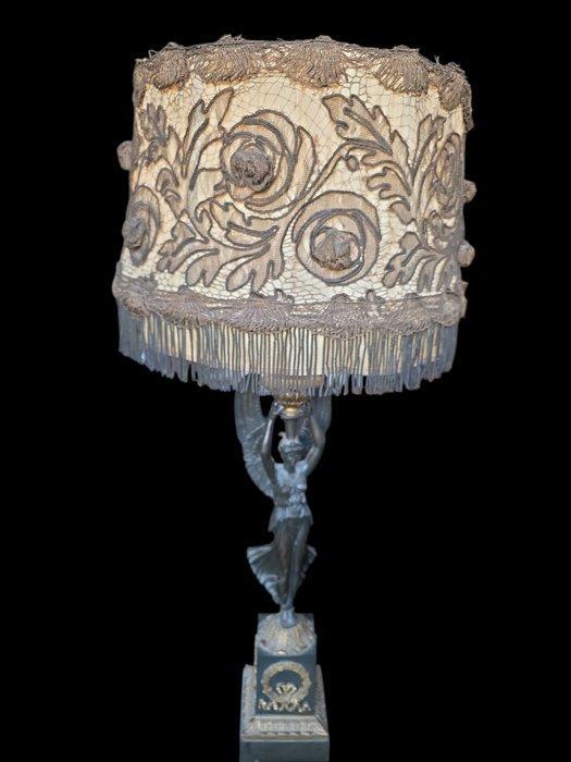 Staande lamp - Brons, Textiel, Antiek en Kunst, Curiosa en Brocante