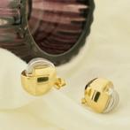Bicolor gouden oorstekers (Oorbellen), Sieraden, Tassen en Uiterlijk, Oorbellen, Ophalen of Verzenden, Gebruikt, Overige kleuren