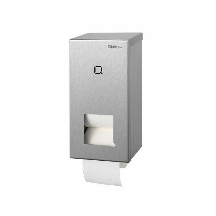 Qbic-line 2-rols houder voor kokerloze toiletrollen QTR2C, Huis en Inrichting, Badkamer | Badtextiel en Accessoires, Nieuw, Verzenden