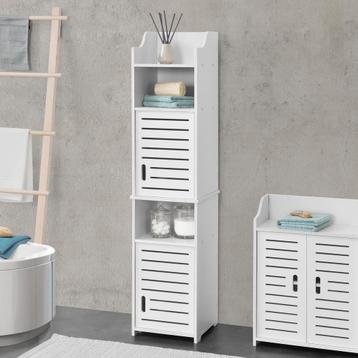 Badkamerkast Mora kolomkast HKC 135x32x32 cm wit beschikbaar voor biedingen
